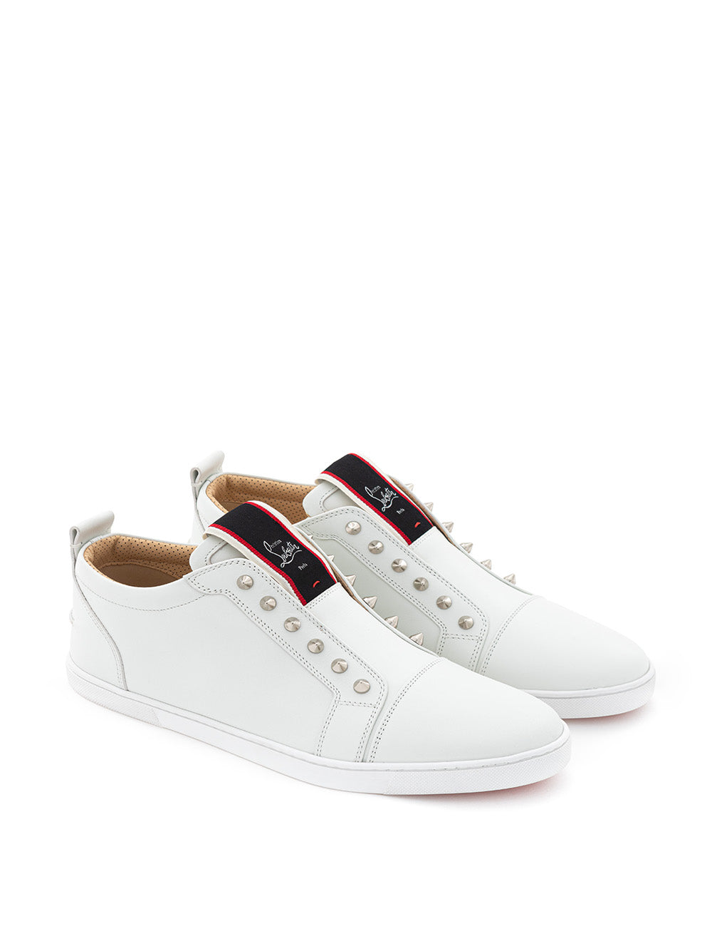 Elegant White Leather Sneaker Elegance