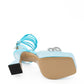 Elegant Light Blue Crystal Bow Sandals