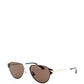 Elegant Silver Metal Sunglasses