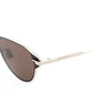 Elegant Silver Metal Sunglasses