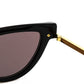 Elegant Black Sunglasses with Gold Accents