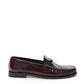 Elegant Brown Leather Triomphe Loafers