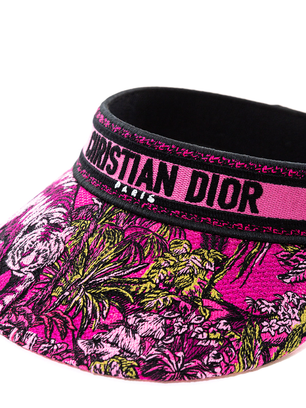 Chic Fucsia Printed Cotton Smash Hat