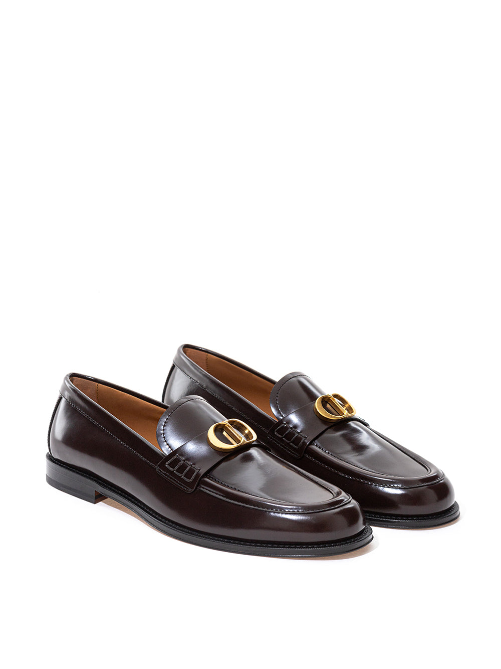 Elegant Granville Brown Leather Loafers