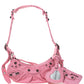 Pink Le Cagole Chenille Shoulder Bag