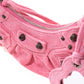 Pink Le Cagole Chenille Shoulder Bag