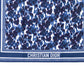 Elegant Animalier Theme Silk Scarf in Blue