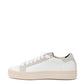 Elegant White Leather Sneakers