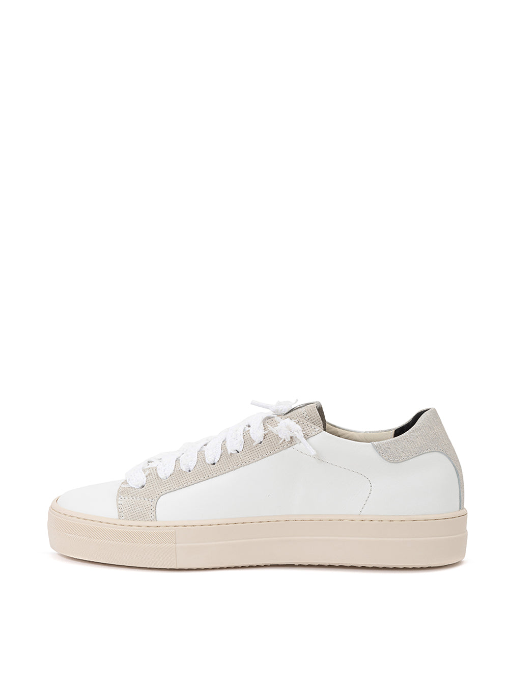 Elegant White Leather Sneakers