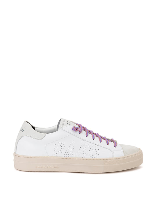 Elegant White Leather Sneakers for the Discerning