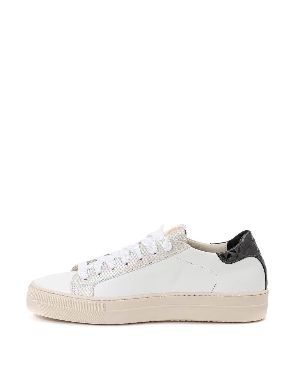 Sleek White Leather Sneakers