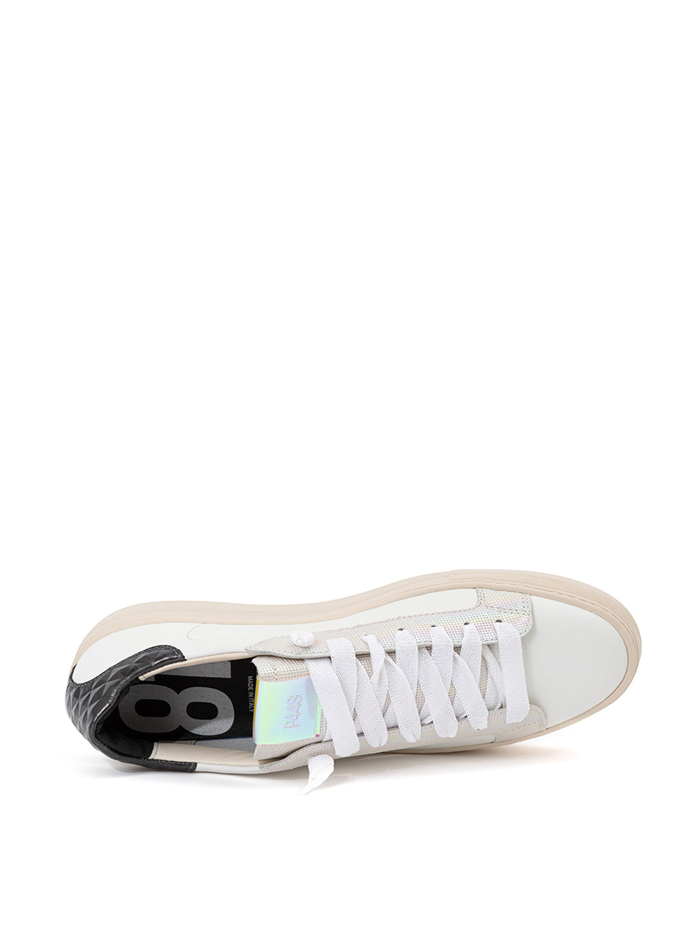 Sleek White Leather Sneakers