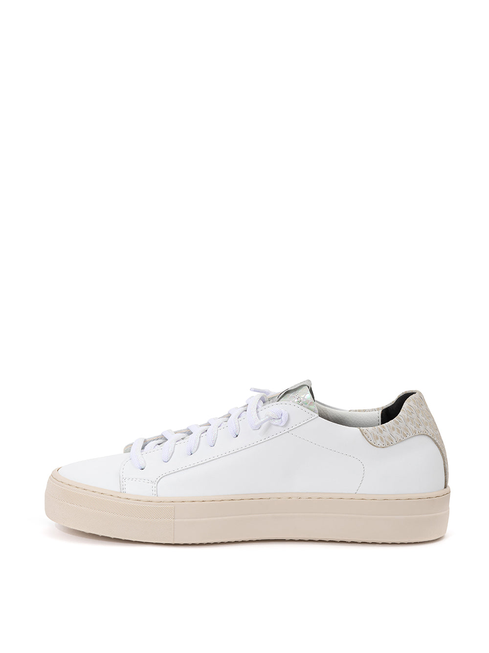 Elegant White Leather Sneakers