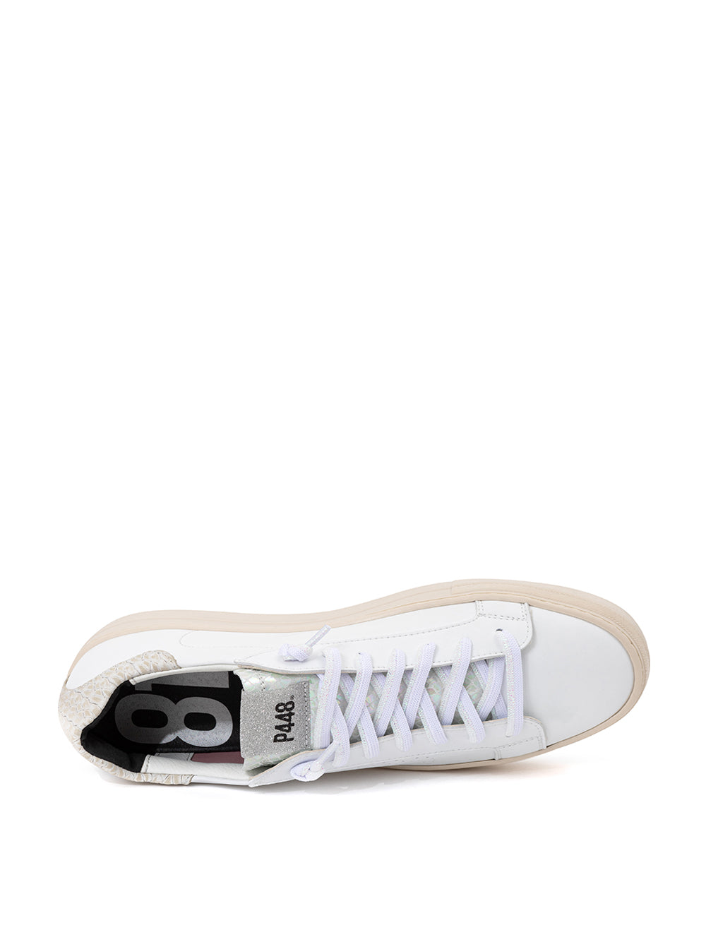 Elegant White Leather Sneakers