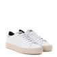 Elegant White Leather Sneakers