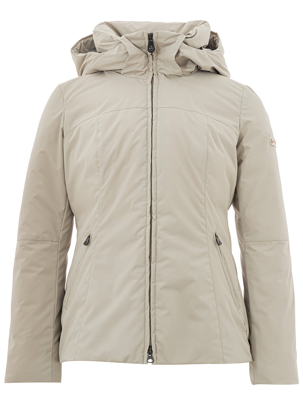 Elegant Beige Quilted Jacket for Women