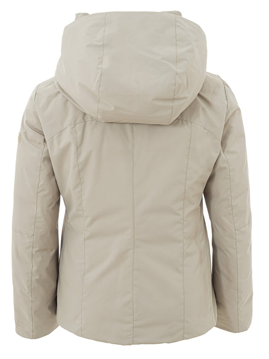 Elegant Beige Quilted Jacket for Women