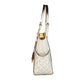 Jet Set Large Pale Gold Signature X Cross Chain Shoulder Tote Bag