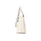 Jet Set Light Cream Leather XS Carryall Top Zip Tote Bag Purse