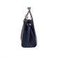 Mina Small Belted Navy Signature PVC Chain Inlay Crossbody Bag