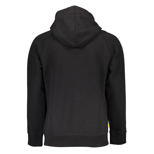 Sleek Black Hoodie with Contrasting Accents