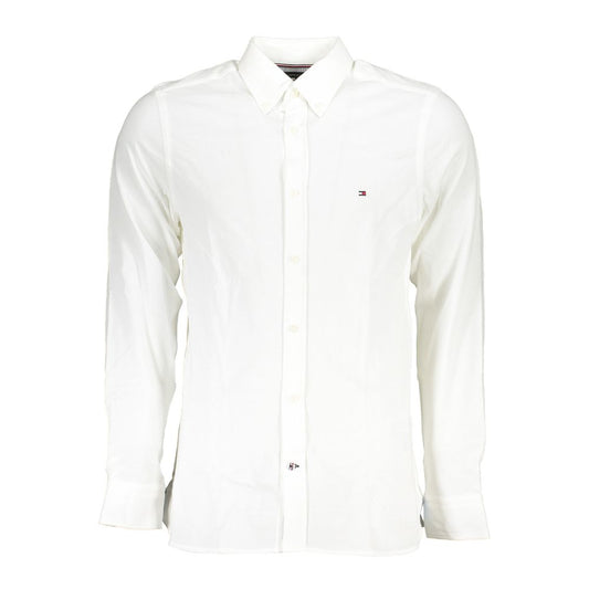 Elegant White Organic Cotton Shirt