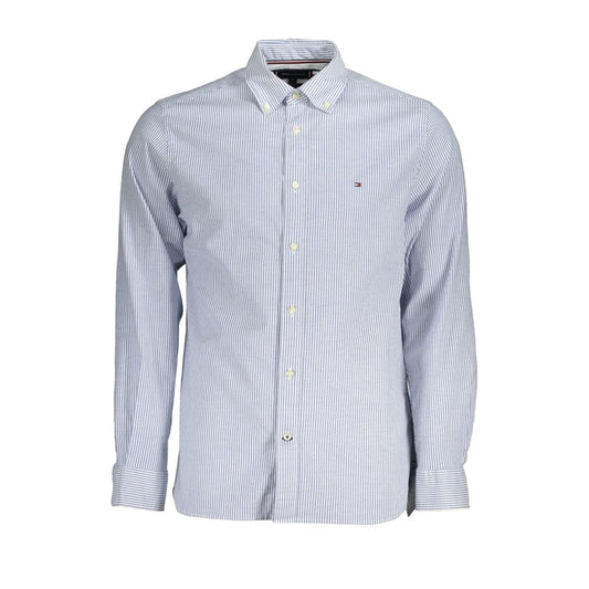 Elegant Striped Cotton Blend Shirt