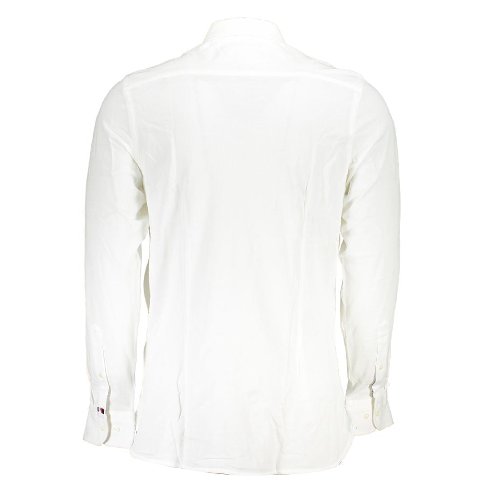 Elegant White Organic Cotton Shirt