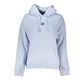 Chic Light Blue Hooded Sweatshirt