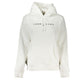 Chic White Hooded Sweatshirt with Embroidery