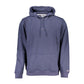 Chic Blue Fleece Hooded Sweatshirt