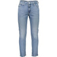 Casual Light Blue Regenerative Tapered Jeans