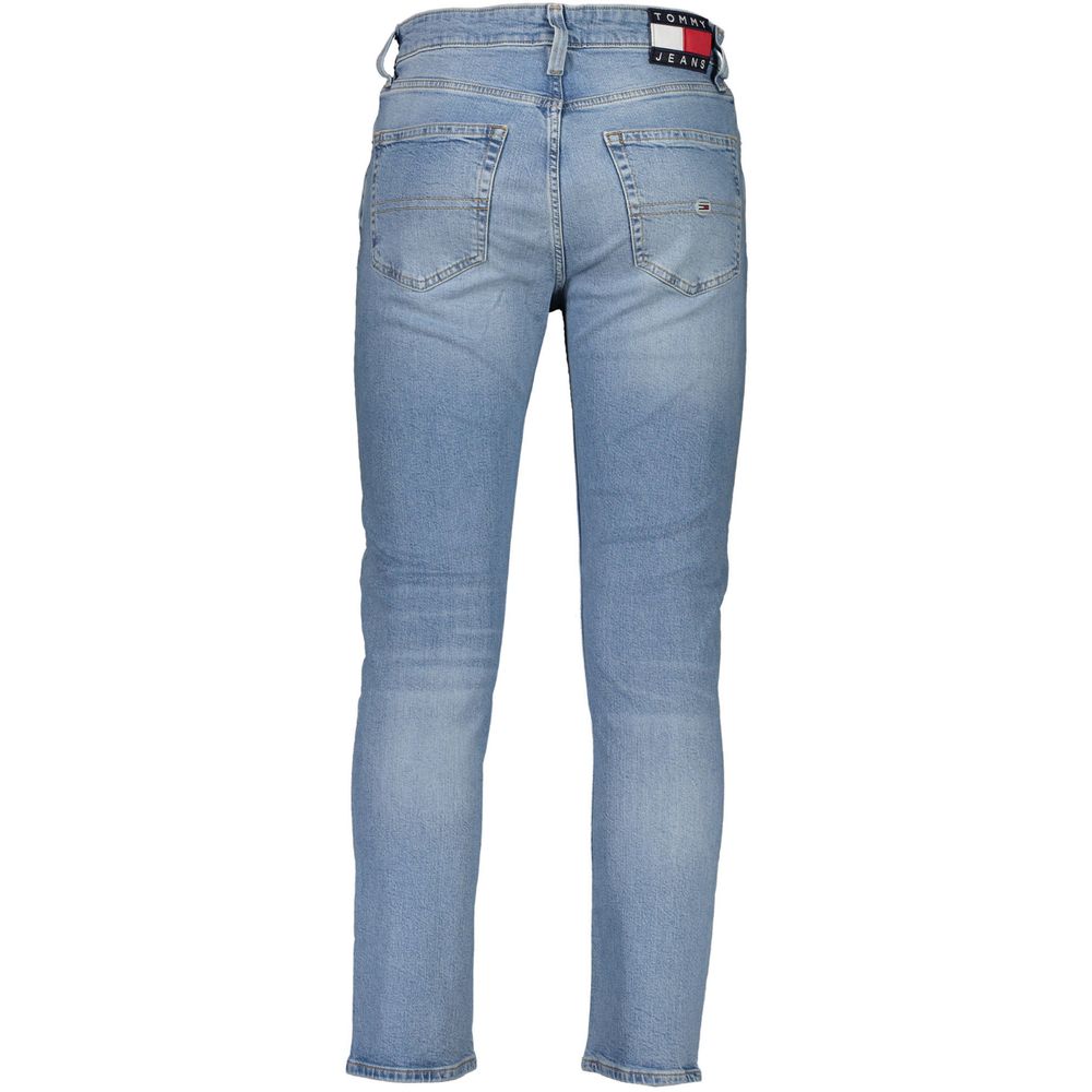 Casual Light Blue Regenerative Tapered Jeans