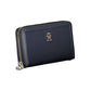 Chic Sustainable Blue Wallet with Secure Zip