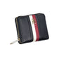 Elegant Blue Wallet with Contrasting Accents