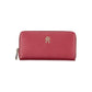 Chic Pink Zip Wallet with Multiple Compartments