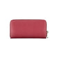 Chic Pink Zip Wallet with Multiple Compartments