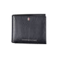 Elegant Blue Leather Wallet with Contrast Details