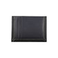 Sleek Blue Leather Card Holder with Contrast Detail