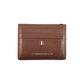 Sleek Leather Card Holder with Contrast Detailing