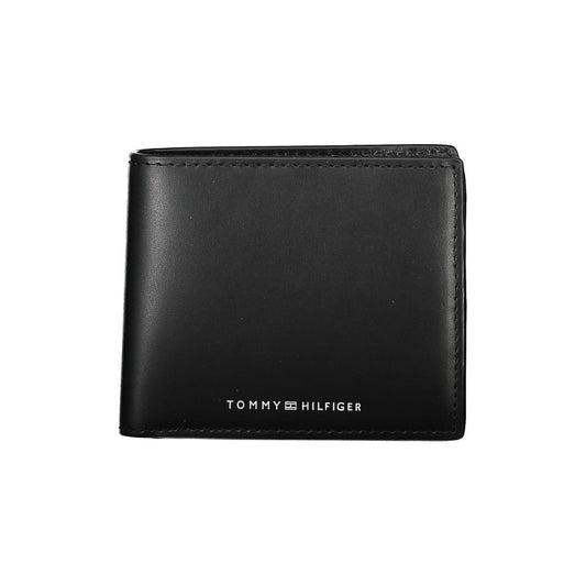 Elegant Black Leather Bifold Men's Wallet