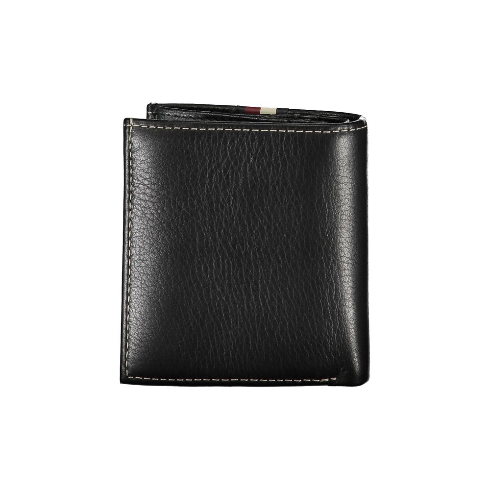 Elegant Black Leather Bifold Wallet