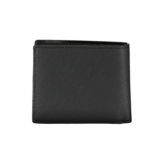 Elegant Black Leather Bifold Wallet