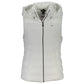 Chic Sleeveless Jacket with Removable Hood