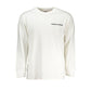 Elegant White Long Sleeve Crew Neck Tee