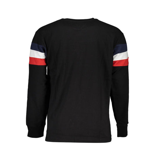 Sleek Long Sleeve Crew Neck Tee with Embroidery