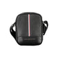 Elegant Black Shoulder Bag with Contrasting Details