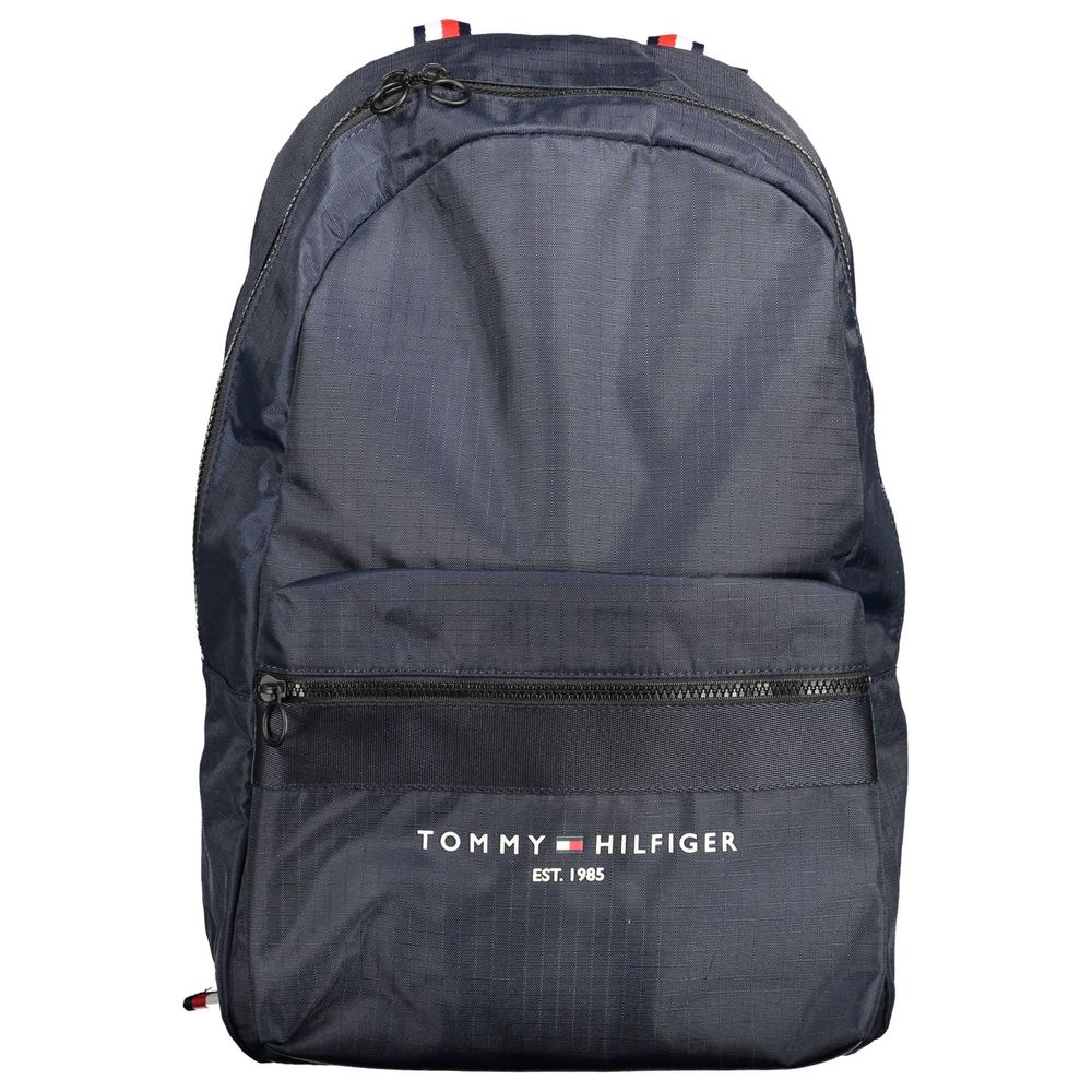 Eco-Chic Blue Backpack with Laptop Pocket