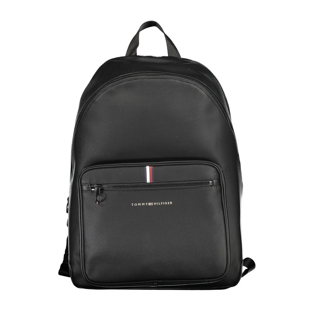 Elegant Urban Black Backpack with Laptop Compartment