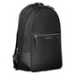 Elegant Black Laptop Backpack with Contrasting Details